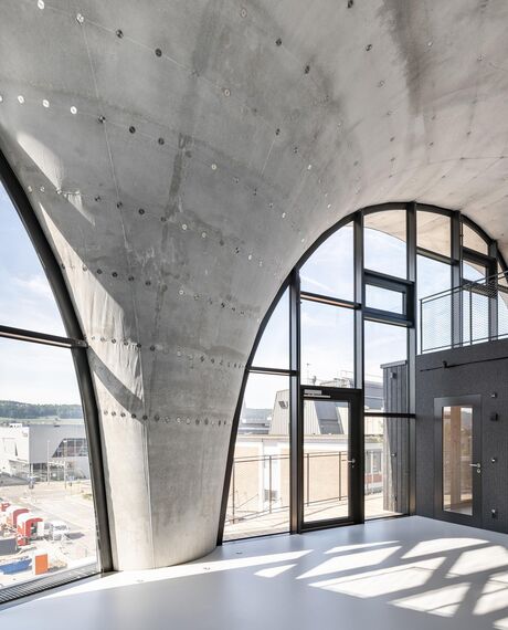 thermfix vario Vliesgevels, unico Deuren and unico Ramen - NEST unit HiLo, Dübendorf, Zwitserland located in Dübendorf, Zwitserland