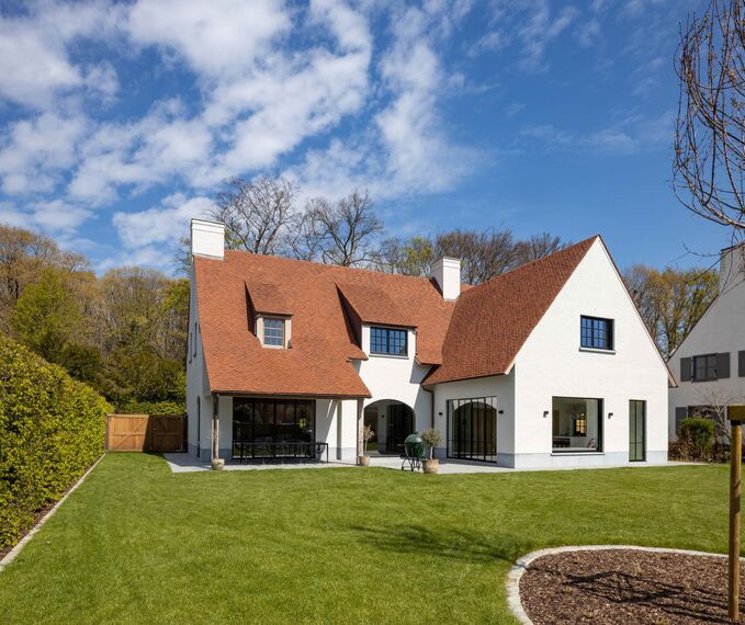 Habitation rurale avec fenêtres forster