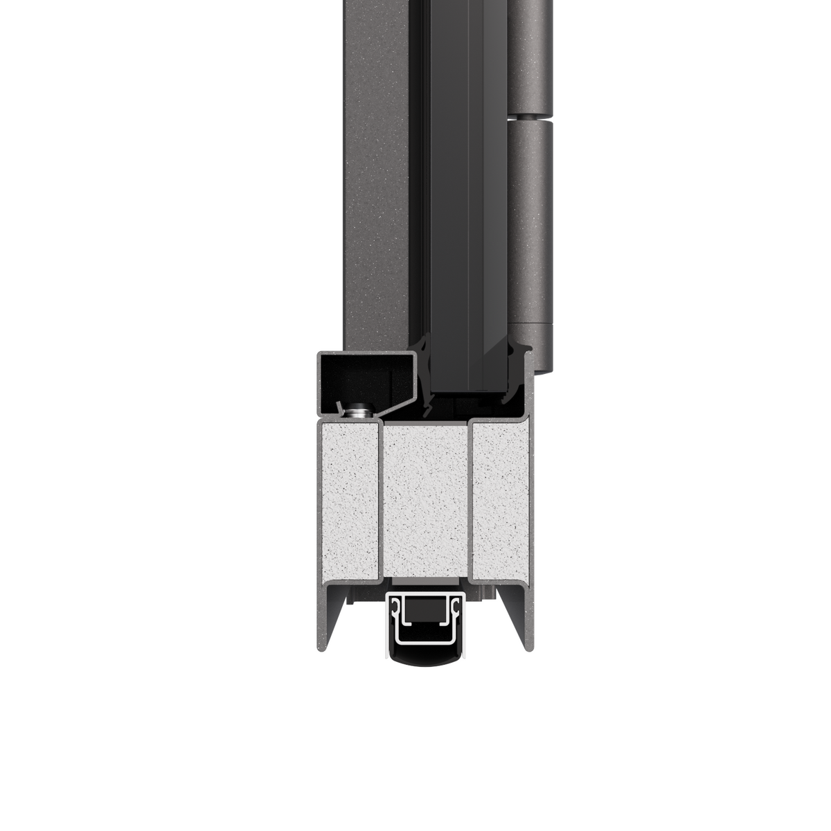 Doorsnede van een brandwerende forster fuego light deur