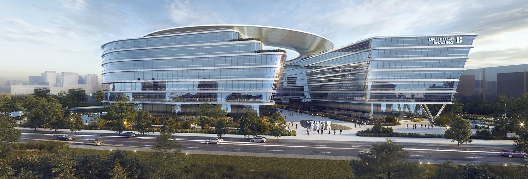 thermfix vario Murs-rideaux and unico Portes - United Imaging Smart Medical Campus, Shanghai, Chine located in Shanghai, Chine