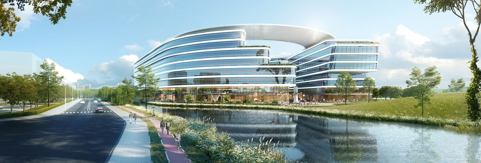 thermfix vario Murs-rideaux and unico Portes - United Imaging Smart Medical Campus, Shanghai, Chine located in Shanghai, Chine
