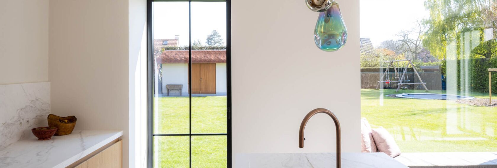 Habitation rurale avec fenêtres forster