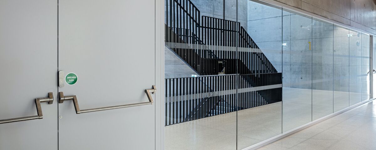 Brandwerende scheidingswand in forster fuego light