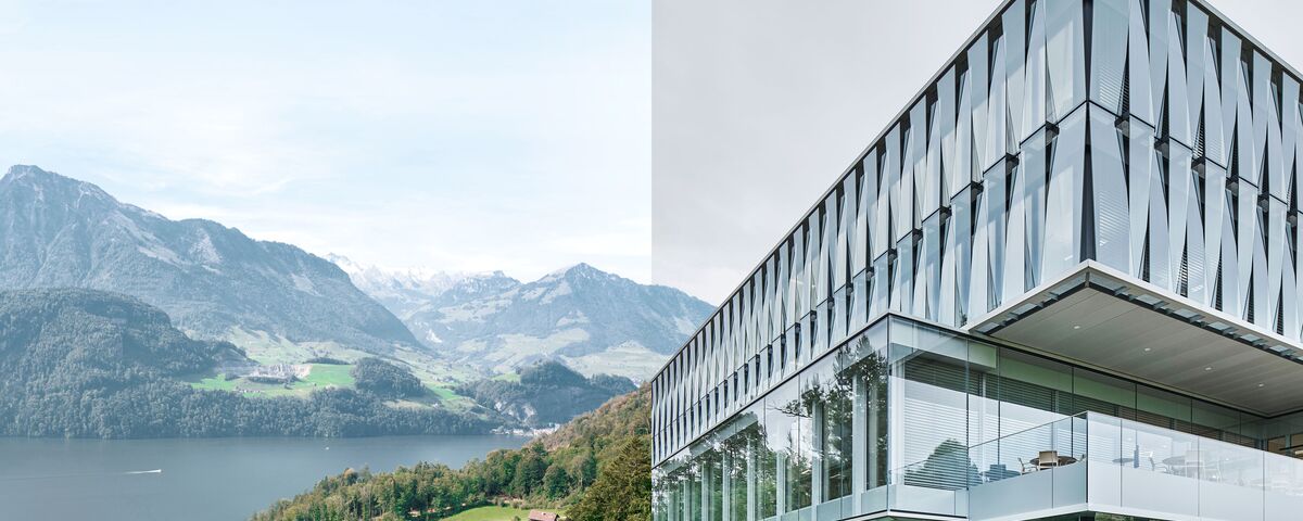 Split image van natuurbeeld en gebouw met forster thermfix vario